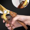 Garden Shears, Pruning Shears with Japanese SK4 Steel Blades, Garden Secateurs for Gardening Heavy Duty, Pruner Scissors Out Door, Bypass Pruner Hedge Clippers, Tree Trimmer (Wood Grain) - Image 3