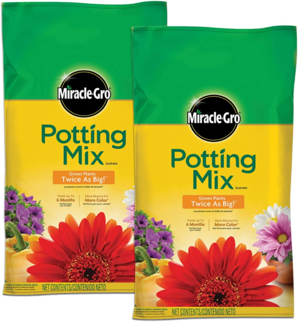 Potting Mix, 8 Qt. (2 Pack)
