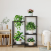 Plant Stand Indoor Outdoor Metal Plant Shelf 3 Tiers 5 Potted Corner Flower Rack for Living Room Patio Garden Balcony, Black (3 Tier-Black) - Image 4