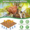 Natural Mulch Roll for Landscaping, 120" X 6.3" Organic Thick Coconut Fiber Mulch Mat with 20U-Shaped Steel Stakes, Garden Mulch Border Roll for Plants, Vegetable, Flowers Weed Barrier - Image 3