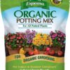 Organic Potting Soil Mix - All Natural Potting Mix for All Indoor & Outdoor Containers Including Herbs & Vegetables. for Organic Gardening, 4Qt. Bag. Pack of 1