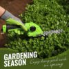 Cordless Grass Shear & Shrubbery Trimmer - 2 in 1 Handheld Hedge Trimmer 7.2V Electric Grass Cutter 2.0Ah Rechargeable Lithium-Ion Battery and USB Cable Included - Image 3