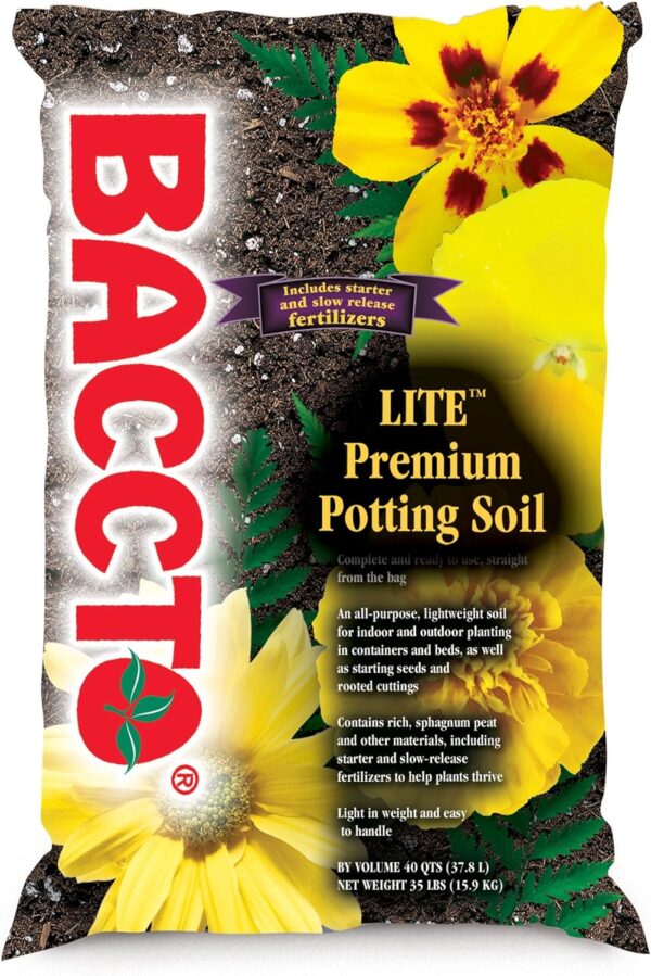 1440 Baccto Lite Premium Potting Soil, 40-Quart