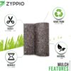 Black Rubber Mulch Border for Landscaping, 8' L X 2' W Roll, Natural-Looking Permanent Garden Barrier for Plants, Vegetables, and Flowers, Recycled and Sustainable, 16 Plastic Anchors Included - Image 4