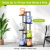 Plant Stand for Indoor Corner Tall 6 Potted Flower Bamboo Shelf Plants for Outdoor Plant Holder Display Rack for Living Room Balcony Bedroom(Black) - Image 8