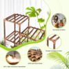 Plant Stand Indoor Outdoor, 10 Tire Tall Large Wood Plant Shelf Multi Tier Flower Stands,Garden Shelves Wooden Plant Display Holder Rack for Living Room Corner Balcony Office Lawn Patio - Image 3