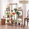 Plant Stand Indoor Outdoor Tall Shelf for Multiple Plants 8 Tiers 12 Pot Large Rack Pine Wood Corner Plant/Flower Holder for Room Corner Balcony - Image 5