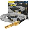 PRO 100 FT Garden Hose, 304 Stainless Steel Metal Water Hose 100Ft, Flexible Hose, Kink Free, Ultra Lightweight and Durable, Crush Resistant Fitting, Easy to Coil, 500 PSI - 2023 Model
