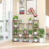 Plant Stand 6 Tiers 14 Potted Plant Rack, Wooden Indoor Outdoor Tiered Plant Shelf, Multi-Functional Ladder Plant Holder for Living Room Patio Garden Balcony Yard Office Flower Store - Image 6