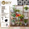 Plant Stand Indoor Outdoor Tall Shelf for Multiple Plants 8 Tiers 12 Pot Large Rack Pine Wood Corner Plant/Flower Holder for Room Corner Balcony - Image 6