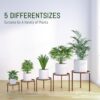 5-Pack Decent Metal Plant Stands, Heavy Duty Flower Pot Stands for Multiple Plant, Anti-Rust Iron Plant Pot Shelf, Decoration Racks for Home Indoor and Outdoor (5 Pack Bronze) - Image 4