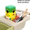 Easy Haul Wheelbarrow with Garden Tool Storage Tray, Durable Heavy-Duty Plastic Wheelbarrow with Large Easy Turn Wheels - Green, Made in USA - Image 5