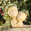 Face Planter Pots Mom Gifts Cute Head Planter Succulent Planters Face Flower Pot Head Planter for Indoor Outdoor Plants with Drainage Hole - Gift for Mom - Image 5