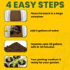 Coco Coir Block Enriched with Plant Food, Organic Coconut Fiber 10 Lb, Low EC, Ph Balanced Coco Peat Substrate, Ideal for Seed Starter, Flowers, Plants, Herbs, Reptile Bedding, Upto 20 Gallons - Image 7