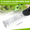 Cordless Grass Shear & Shrubbery Trimmer - 2 in 1 Handheld Hedge Trimmer 7.2V Electric Grass Cutter 2.0Ah Rechargeable Lithium-Ion Battery and USB Cable Included - Image 7