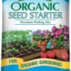 Organic Seed Starter Premium Potting Soil Mix - All Natural & Organic Seed Starting Mix with Mycorrhizae. for Organic Gardening, 16 Qt, Bag - Pack of One