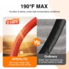 Hot/Cold Water Hose 5/8" X 50 Ft,Heavy Duty Red Garden Hose -50℉ to 190℉,Flexible & Lightweight Rubber Hoses with 3/4" Brass Fittings for Yard,Outdoor,Farm - Image 2