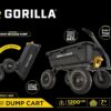 7GCG-NF Heavy-Duty Poly Dump Cart with No-Flat Tires, 7 Cu Ft, 1200 Lb Capacity, Black - Image 2
