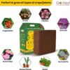 Coco Coir Block Enriched with Plant Food, Organic Coconut Fiber 10 Lb, Low EC, Ph Balanced Coco Peat Substrate, Ideal for Seed Starter, Flowers, Plants, Herbs, Reptile Bedding, Upto 20 Gallons - Image 6