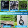 50 Ft Expandable Garden Hose with 10 Functions Spray Nozzle, Water Hose with 50 Layers Nano Rubber, 3/4" Solid Brass Connector, Flexible Leakproof Lightweight Hose Expanding Water Pipe for Car Washing - Image 5
