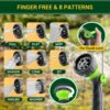 Garden Hose - Water Hose 50 FT with Swivel Handle & 8 Function Nozzle, Flexible, Heavy Duty, No Kink, Lightweight Metal Hose for Outdoor, Yard, 304 Stainless Steel - Image 6