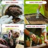 Compressed Organic Potting Soil for Garden, Plants & Vegetables - Expands 4X When Mixed with Water - Indoor or Outdoor Use - Plant Food Mix Derived from Natural Coconut Coir & Worm Castings Fertilizer - Image 4