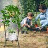 Plant Stand Indoor Tall, 2 Tier Outdoor Metal Potted Plant Stand Plant Shelf Flower Pot Stand for Multiple Planter,Rustproof Corner Plant Rack(20.3'') - Image 4