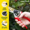 Enduropro Ergonomic Bypass Pruners - Professional Titanium Garden Shears - Heavy Duty Hand Pruning Scissor, Tree Trimmer, Gardening Tool, Branch, Hedge, Rose, Shrub & Bush Clippers - Image 2