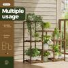 Plant Stand Indoor Plant Shelf Outdoor Wood Tiered Plant Rack for Multiple Plants 3 Tiers Ladder Plant Holder for 7 Plant Pots Boho Home Decor for Gardening Gifts - Image 3