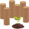 50Pcs(30Mm) Compressed Coco Coir Fiber Potting Soil- Coir Medium, Coconut Soil for Indoors or Outdoors, Bonsai, Herbs, Plants, Flowers and Vegetables