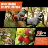 Electric Pruning Shears Professional Cordless Pruning Shears for Gardening Battery Operated Pruning Shears with 2 PCS 2500Mah Batteries 5000 Cuts Single Charge 30Mm (1.2") Cutting Diameter - Image 9