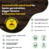 Coco Coir Block Enriched with Plant Food, Organic Coconut Fiber 10 Lb, Low EC, Ph Balanced Coco Peat Substrate, Ideal for Seed Starter, Flowers, Plants, Herbs, Reptile Bedding, Upto 20 Gallons - Image 4