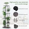 Plant Stand Shelf Indoor Outdoor Waterproof, 6-Tier 7 Potted Heavy Duty Metal Tall Flower Holder for Multiple Corner Display - Image 3