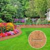 Natural Mulch Roll for Landscaping, 120" X 6.3" Organic Thick Coconut Fiber Mulch Mat with 20U-Shaped Steel Stakes, Garden Mulch Border Roll for Plants, Vegetable, Flowers Weed Barrier - Image 5