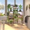 Plant Stand Indoor Outdoor, 10 Tire Tall Large Wood Plant Shelf Multi Tier Flower Stands,Garden Shelves Wooden Plant Display Holder Rack for Living Room Corner Balcony Office Lawn Patio - Image 6