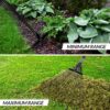 Garden Leaf Rake 64 Inch Adjustable Folding Leaves Rake Tools Metal Rake with Expandable Head from 7-22 Inch Expanding 15 Tines Shrub Rake to Collect Leaf & Poop among Lawn and Yards 1 Pack - Image 5