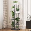 Plant Stand Shelf Indoor Outdoor Waterproof, 6-Tier 7 Potted Heavy Duty Metal Tall Flower Holder for Multiple Corner Display - Image 2