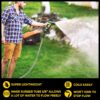 PRO 100 FT Garden Hose, 304 Stainless Steel Metal Water Hose 100Ft, Flexible Hose, Kink Free, Ultra Lightweight and Durable, Crush Resistant Fitting, Easy to Coil, 500 PSI - 2023 Model - Image 4