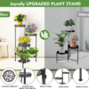 Plant Stand Indoor Outdoor 6 Tier 35.5'' Tall Metal Plant Planter Display Storage Shelf for Home Garden Patio Bathroom Office Living Room Balcony Corner(Black) - Image 3