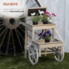 MBB104 Alpine Wooden Cart Plant and Display Stand W/Chalkboard, 31" L X 22" W X 34" H, Off-White - Image 7