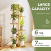 Tall Plant Stand Indoor, 6 Tier Bamboo Plant Shelf for Multiple Plants, Tiered Corner Flower Stand for Window Garden Balcony Home Decor Living Room Bedroom - Image 3