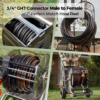 Giraffe Hybrid Garden Hose 5/8" X 75Ft, Custom Length, NO Kink, Flexible, Leakproof Hose with Male to Female Fittings, 600 Burst PSI - Image 5