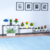 3 Tier Ladder Potted Plant Stands for Indoor Plants Outdoor Plant Shelf,Adjustable Multifunctional Metal Plant Stand Suitable for Living Room Balconies and Gardens,Medium Size (Black) - Image 4