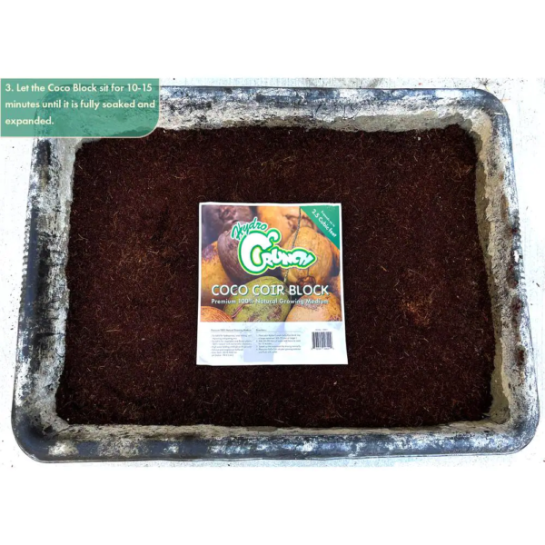 2.5 Cu. Ft. Coco Coir Block of Soilless Growing Media - Image 5