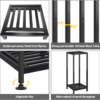 Plant Stand Indoor Outdoor Heavy Duty Wrought Iron Pedestal Stands Metal Plant Stand Decorative Flower Stand for Patio Garden Deck Living Room - Image 4