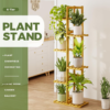 Tall Plant Stand Indoor, 6 Tier Bamboo Plant Shelf for Multiple Plants, Tiered Corner Flower Stand for Window Garden Balcony Home Decor Living Room Bedroom - Image 2