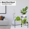 2 Pack Metal Plant Stand 3 Tier Flower Stands Rotatable Corner Plant Shelf Multiple Tall Plant Holders for outside Vertical Plant Rack for Indoor Outdoor Patio Living Room Balcony Office - Image 3