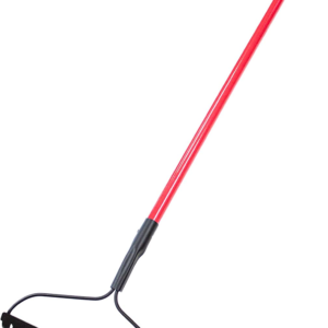 92309 12-Gauge 16-Inch Bow Rake with Fiberglass Handle and 16 Steel Tines, 58-Inch