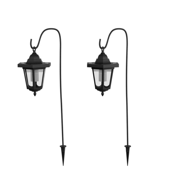 Black Low Voltage Solar Powered Integrated LED Metal Pathway Light Pack - Image 3