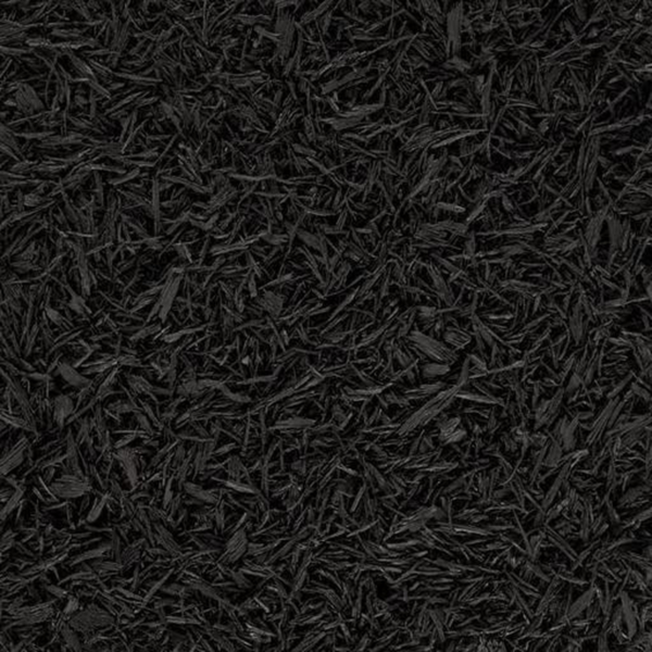 Premium Shredded Rubber Mulch for Gardens, Lawns, and Landscaping - 1.5 Cu. Ft. Bag (Black) - Image 2